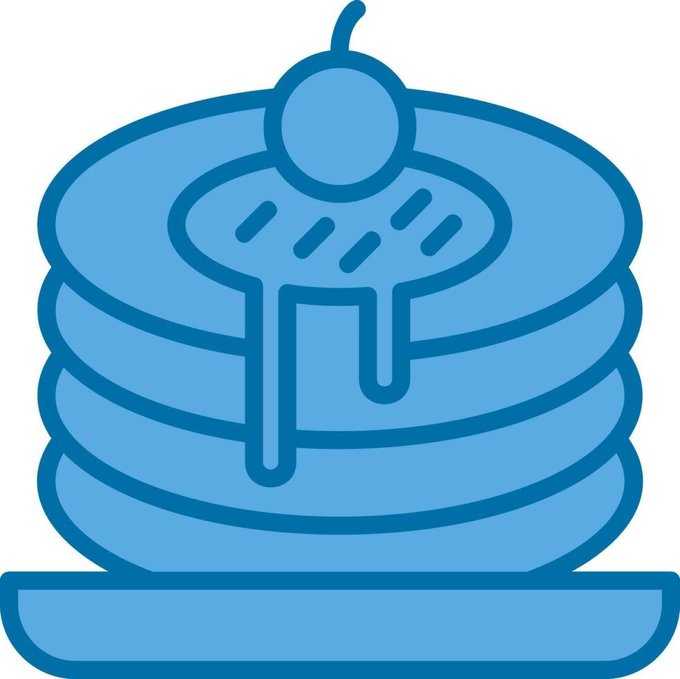 Pancakes Vector Icon Design