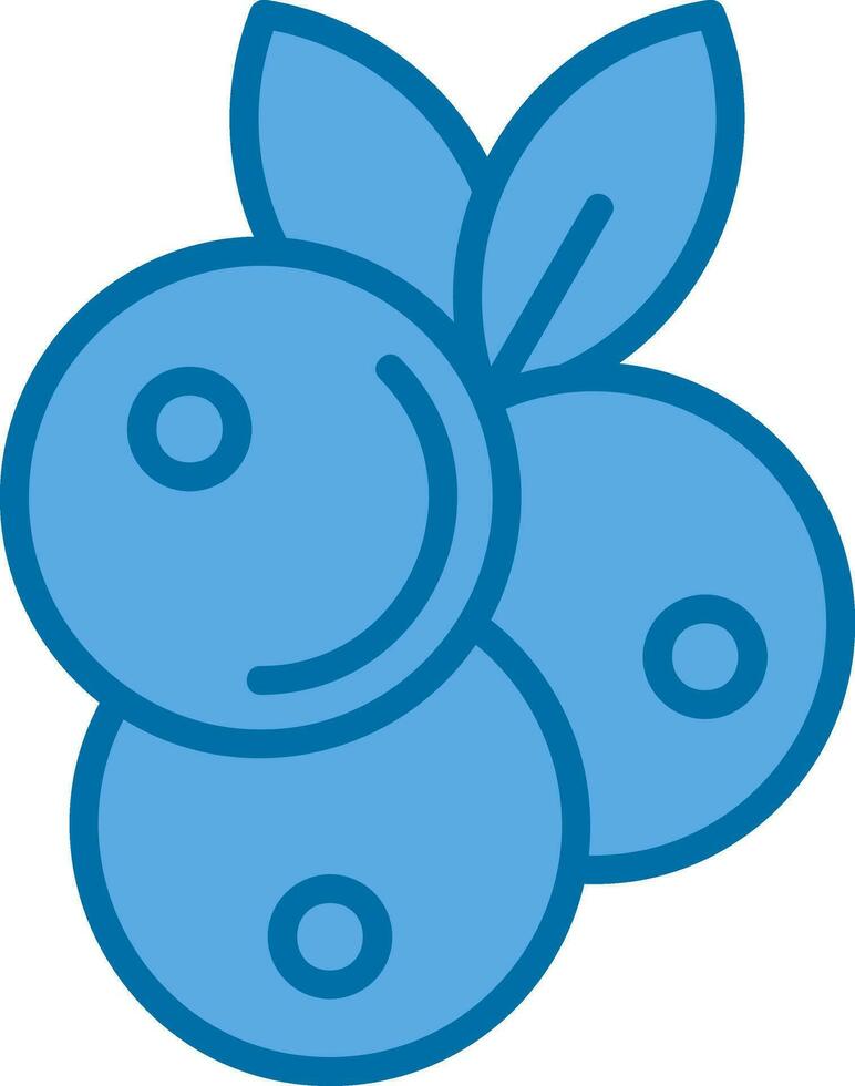 Blueberries Vector Icon Design