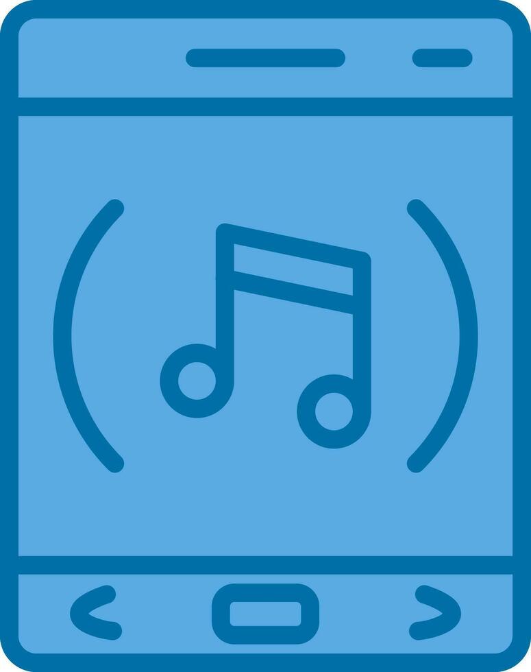 música aplicación vector icono diseño