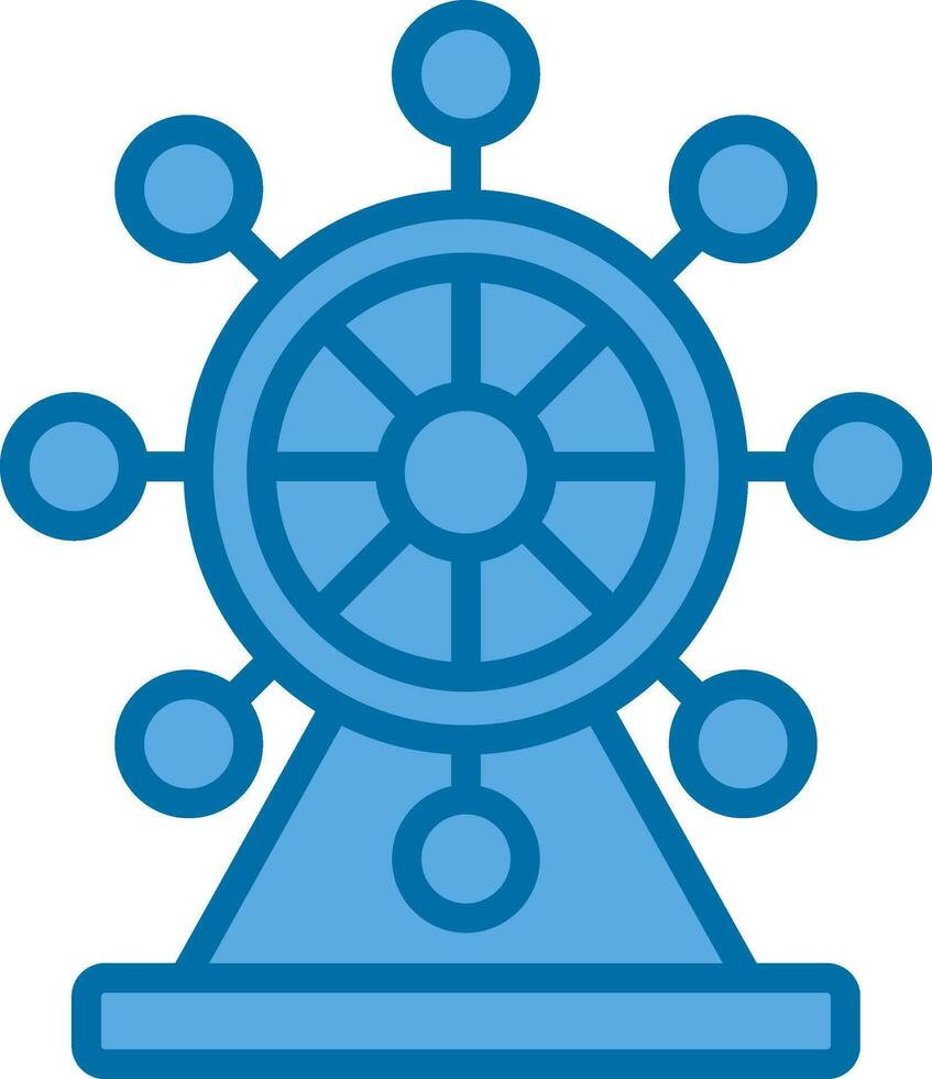 Ferris Wheel  Vector Icon Design