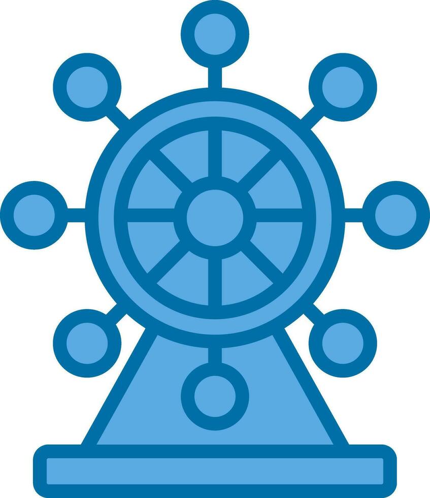 Ferris Wheel  Vector Icon Design