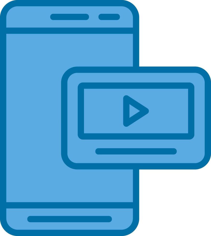 Mobile Video  Vector Icon Design