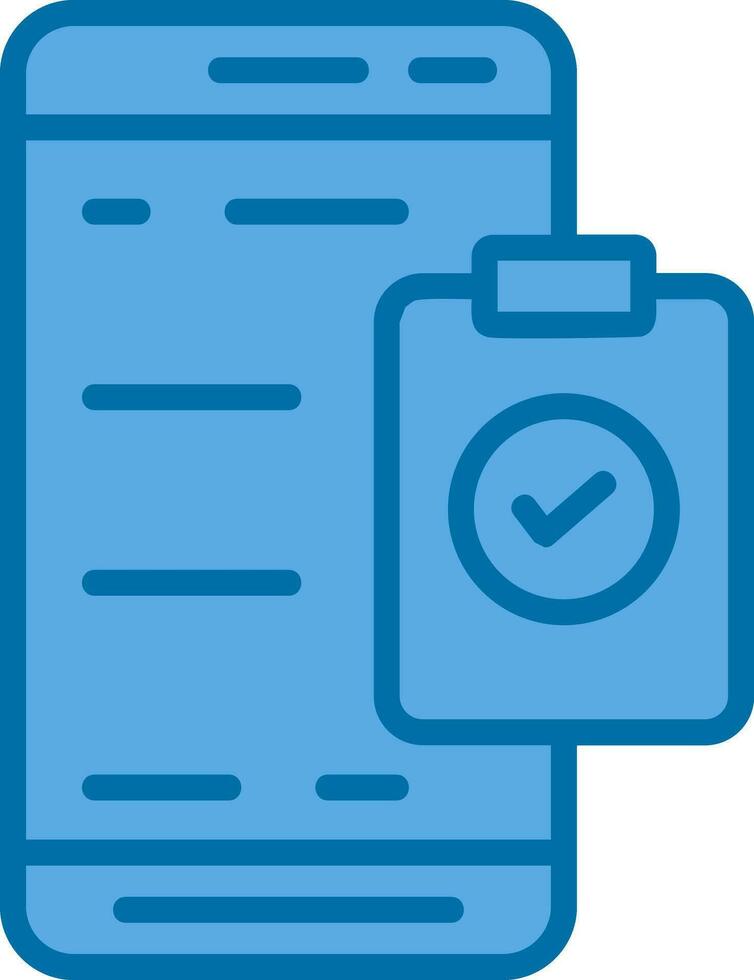 Mobile Check List  Vector Icon Design