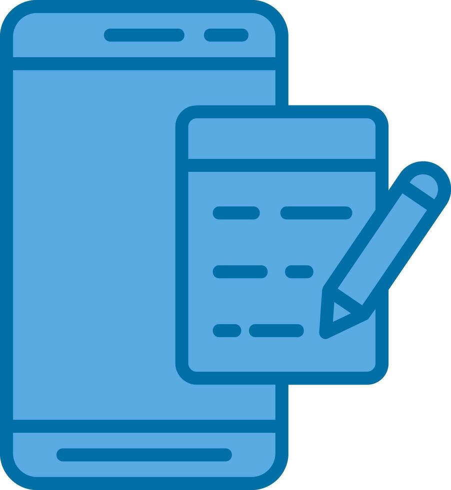 Mobile Note  Vector Icon Design