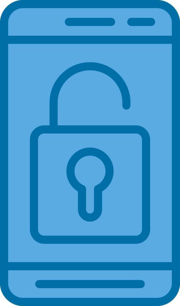 Mobile Unlock  Vector Icon Design