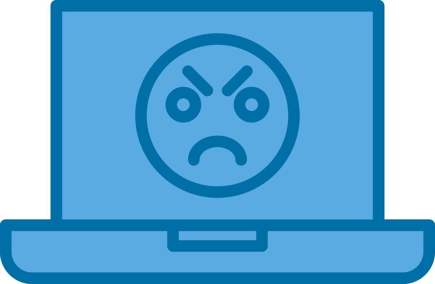 Angry Face  Vector Icon Design