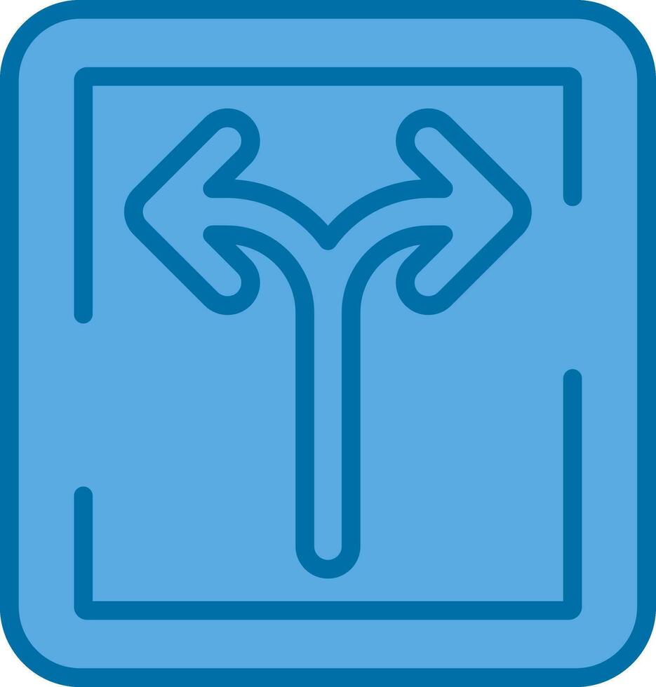 Two Way Vector Icon Design