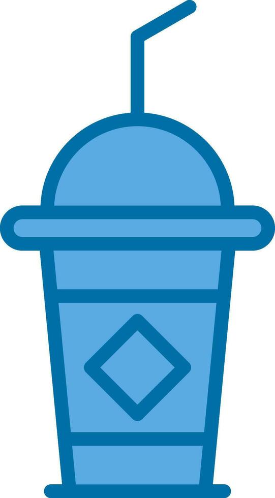 Iced Coffee Vector Icon Design