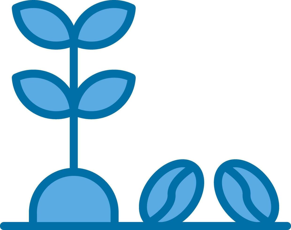 Coffee Plant Vector Icon Design