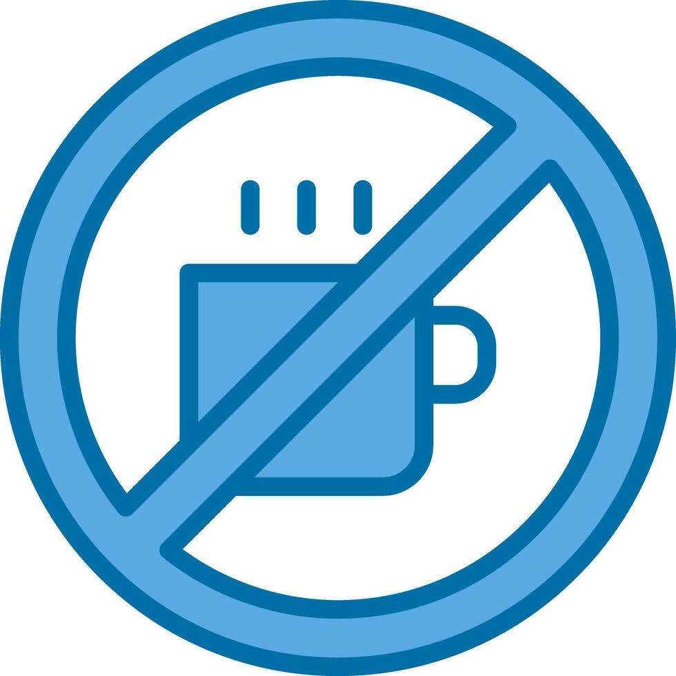 No Coffee Vector Icon Design