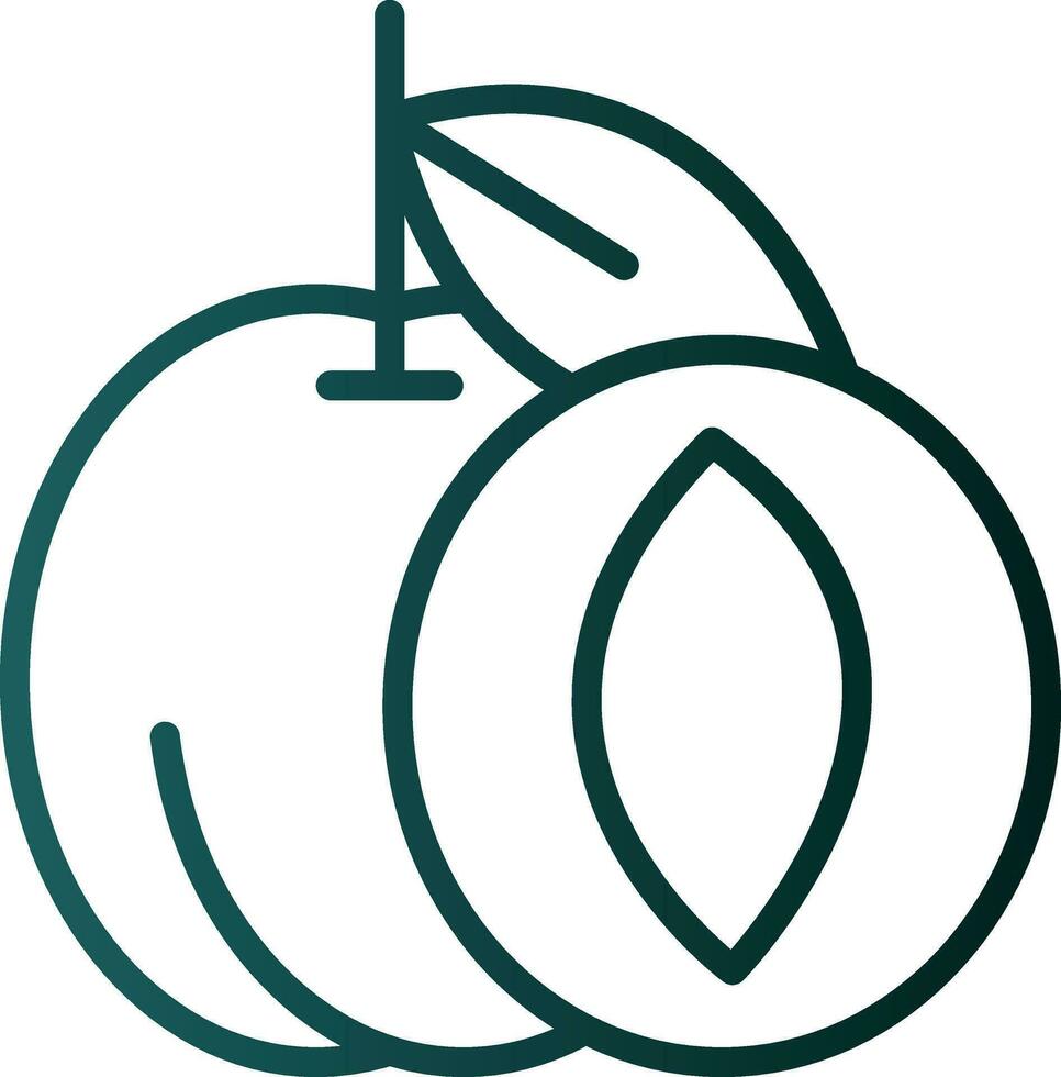 Apricot Vector Icon Design