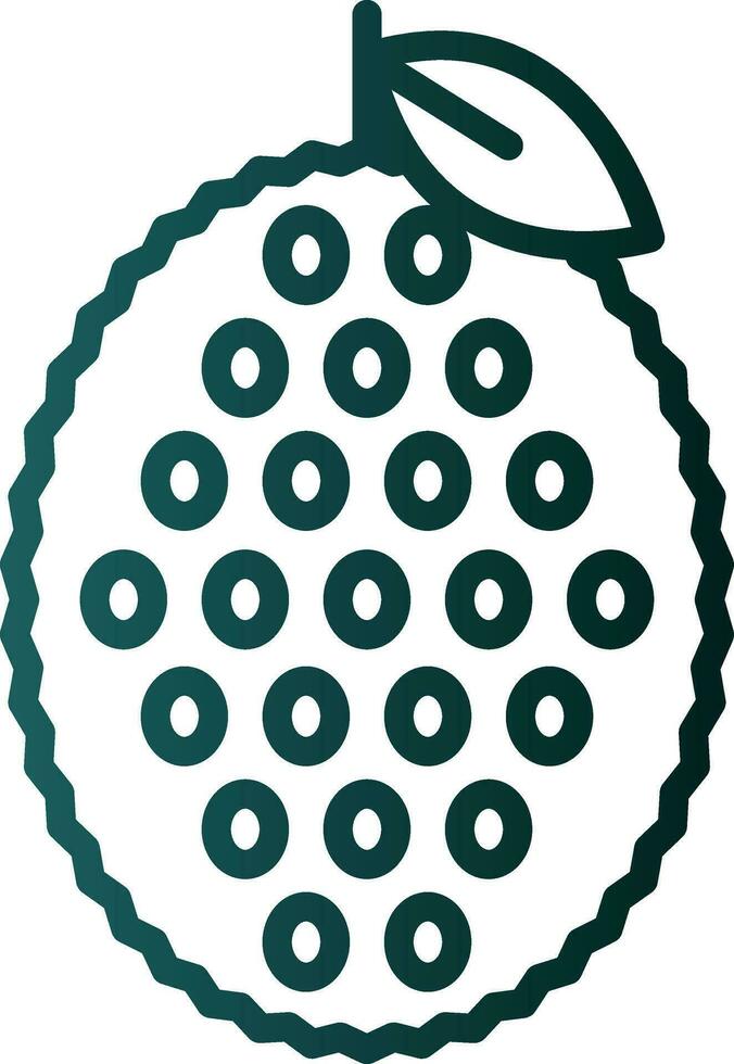 Jackfruit Vector Icon Design