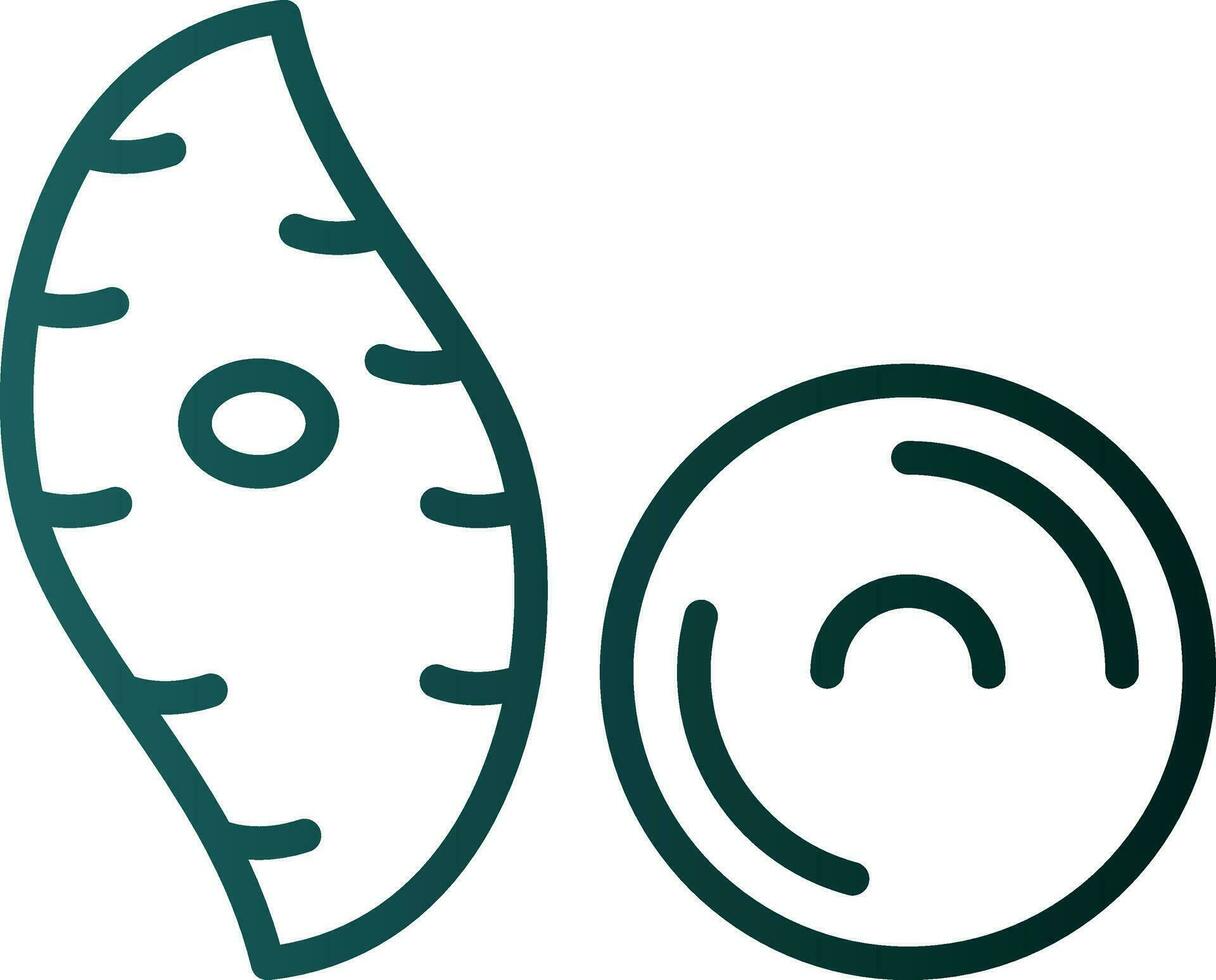 Yam Vector Icon Design