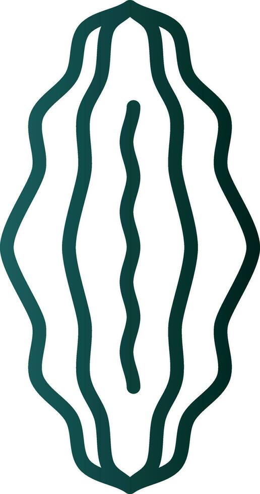 Bitter Melon Vector Icon Design