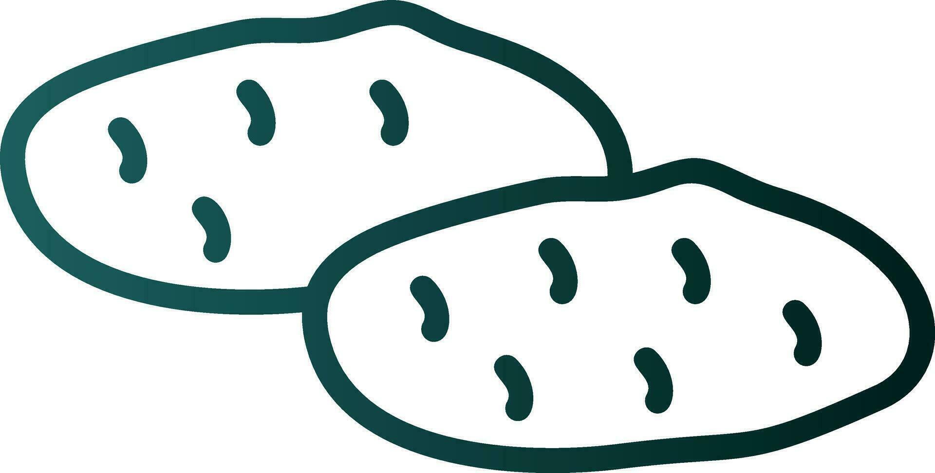 Potatoes Vector Icon Design