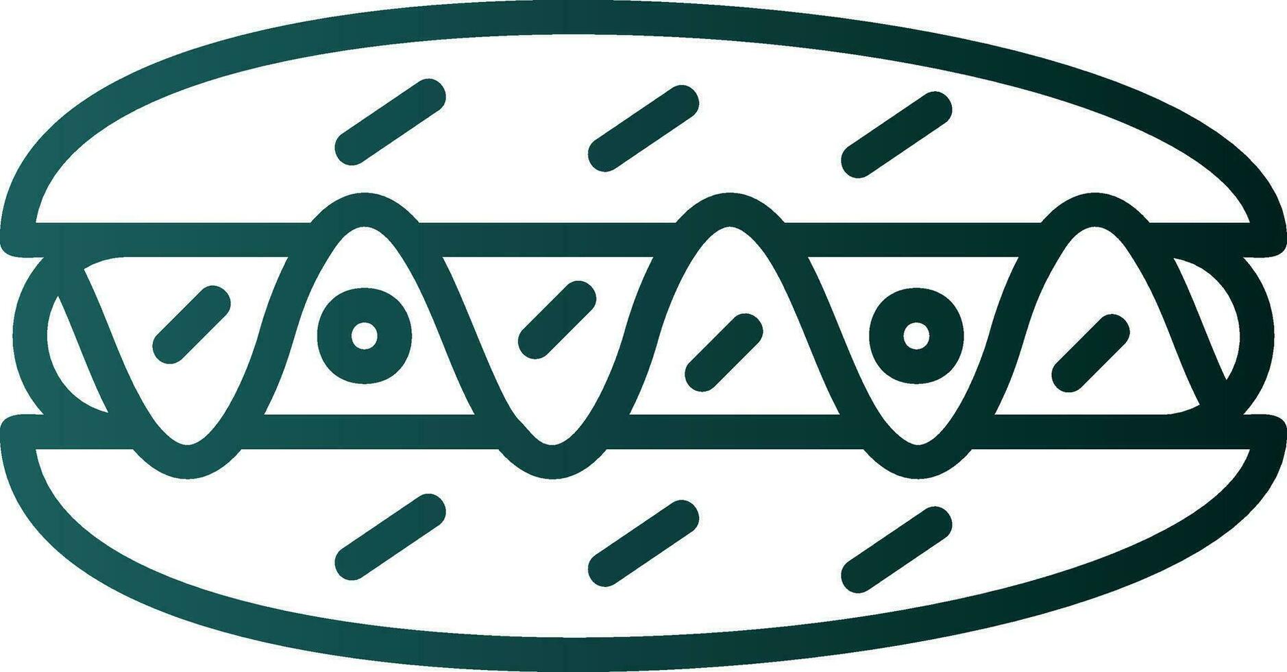 Hot Dog Vector Icon Design
