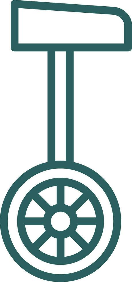 Unicycle  Vector Icon Design