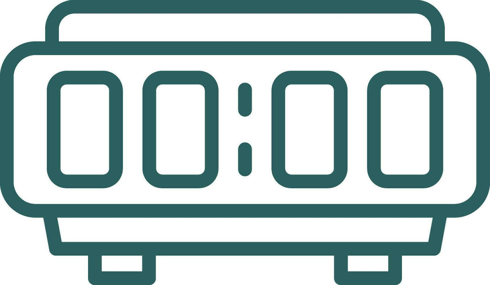 Digital Alarm Clock  Vector Icon Design