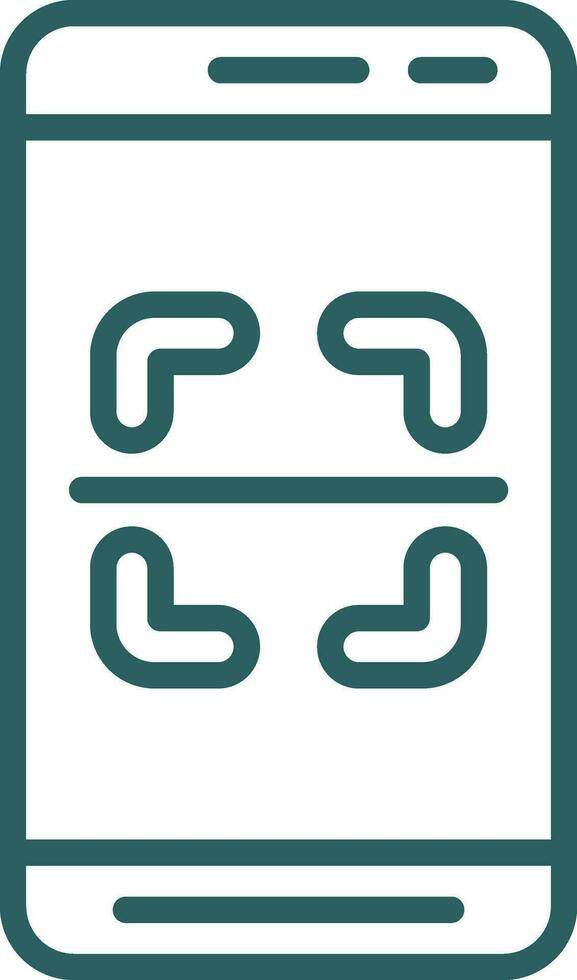 Mobile Scanner  Vector Icon Design