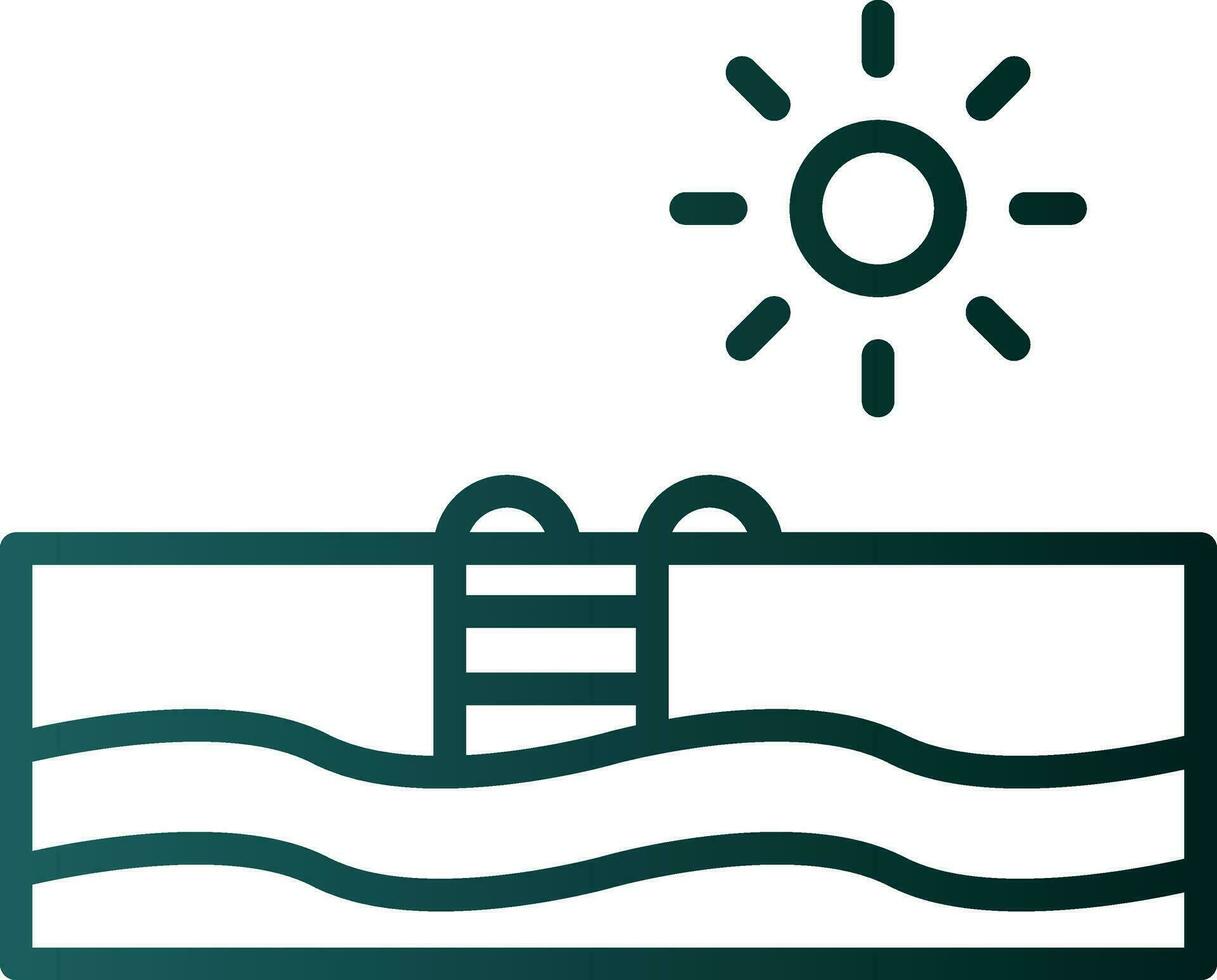 Swimming Pool  Vector Icon Design