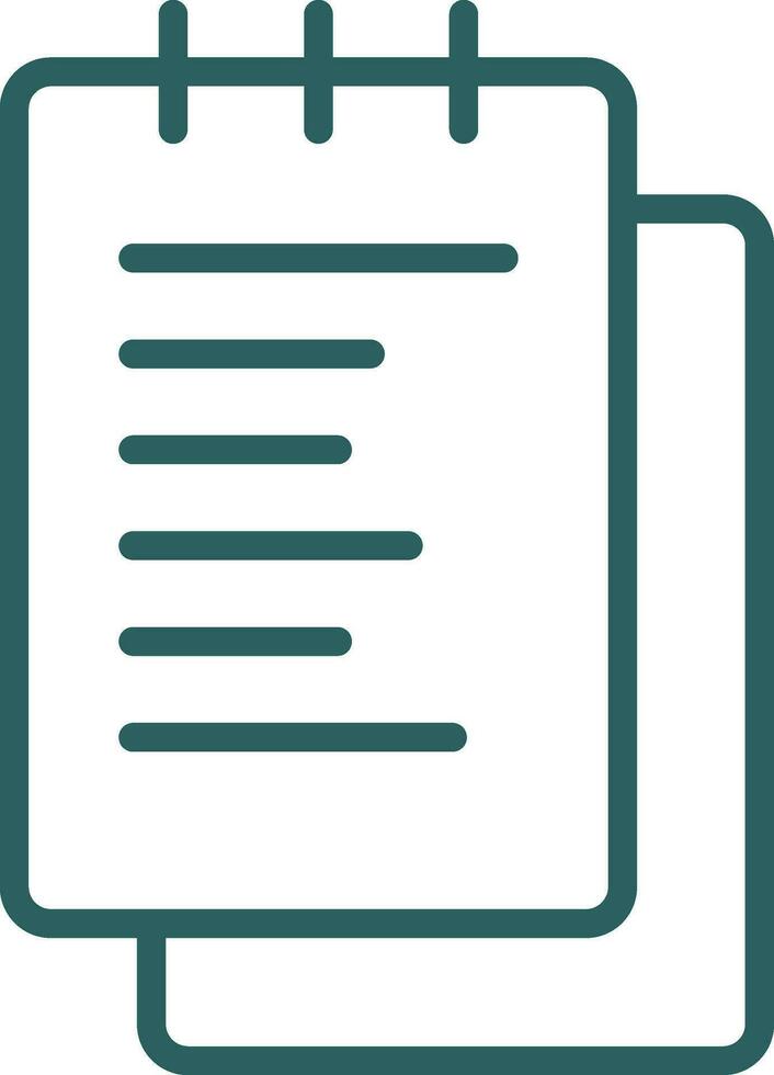 Notepad  Vector Icon Design