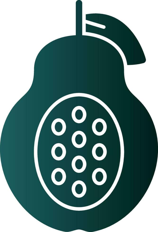 Papaya Vector Icon Design