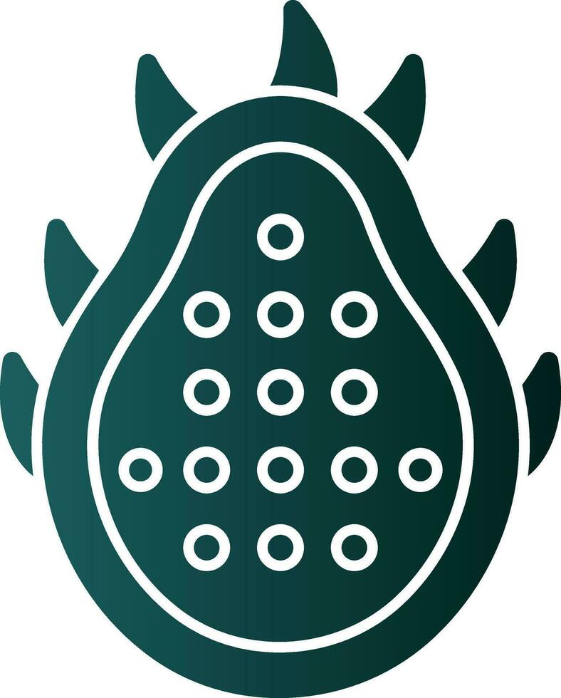 Dragon Fruit Vector Icon Design