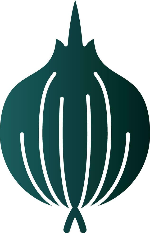 Red Onion Vector Icon Design