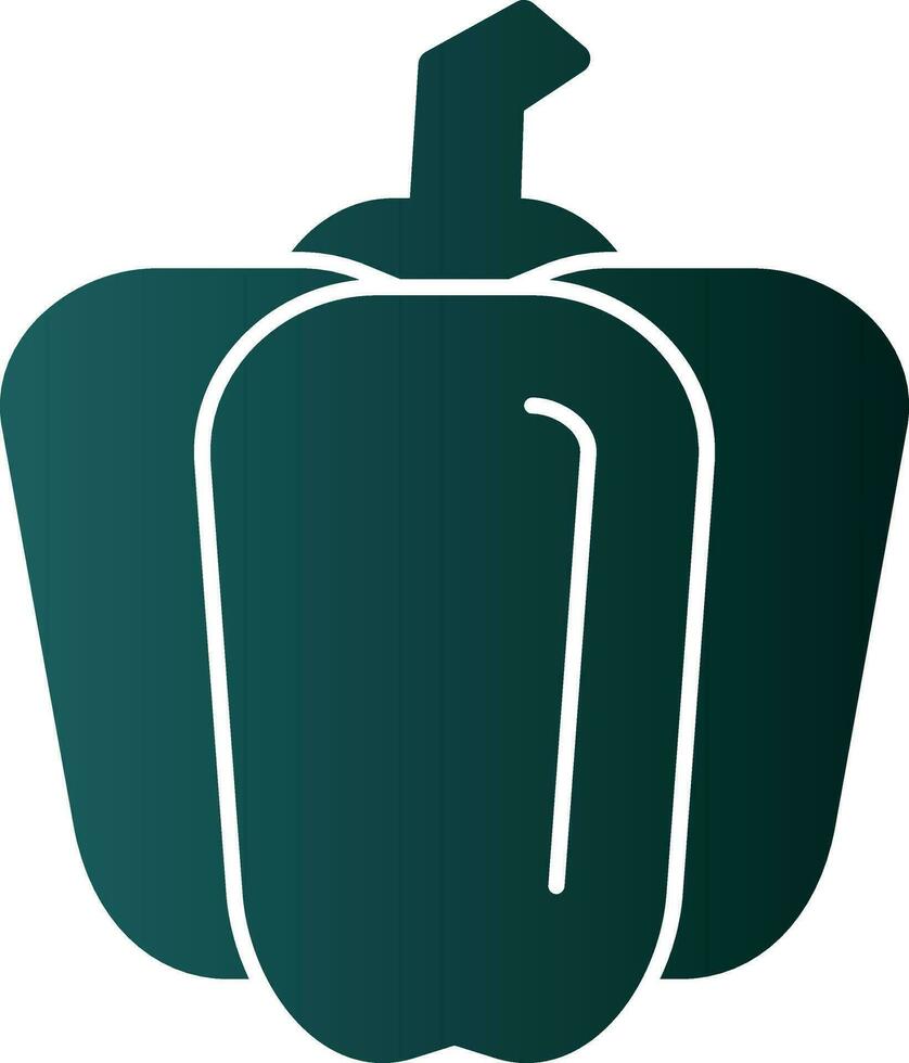 Bell Pepper Vector Icon Design