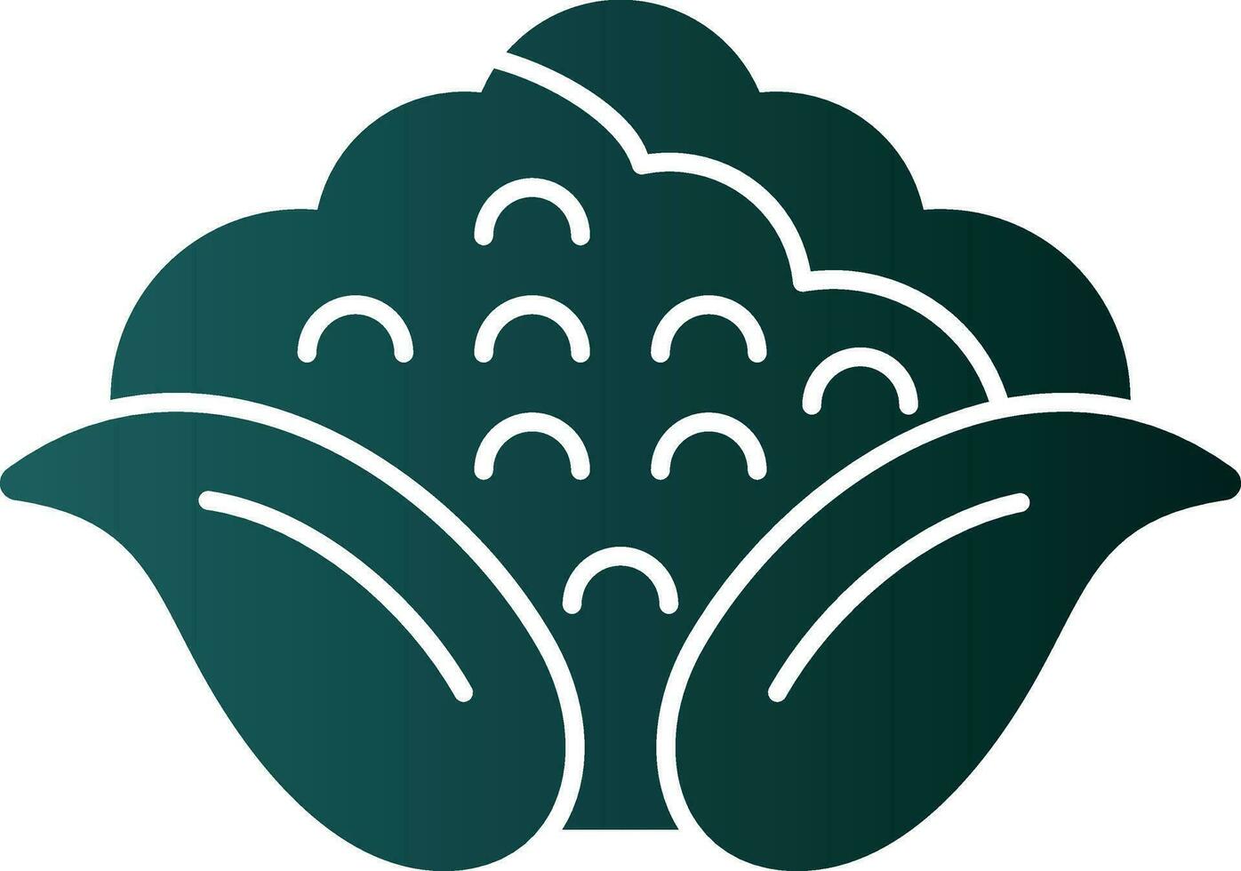 Cauliflower Vector Icon Design