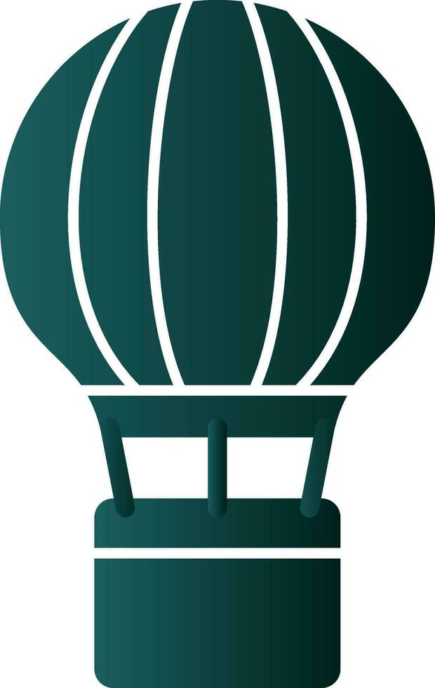 Hot Air Balloon  Vector Icon Design