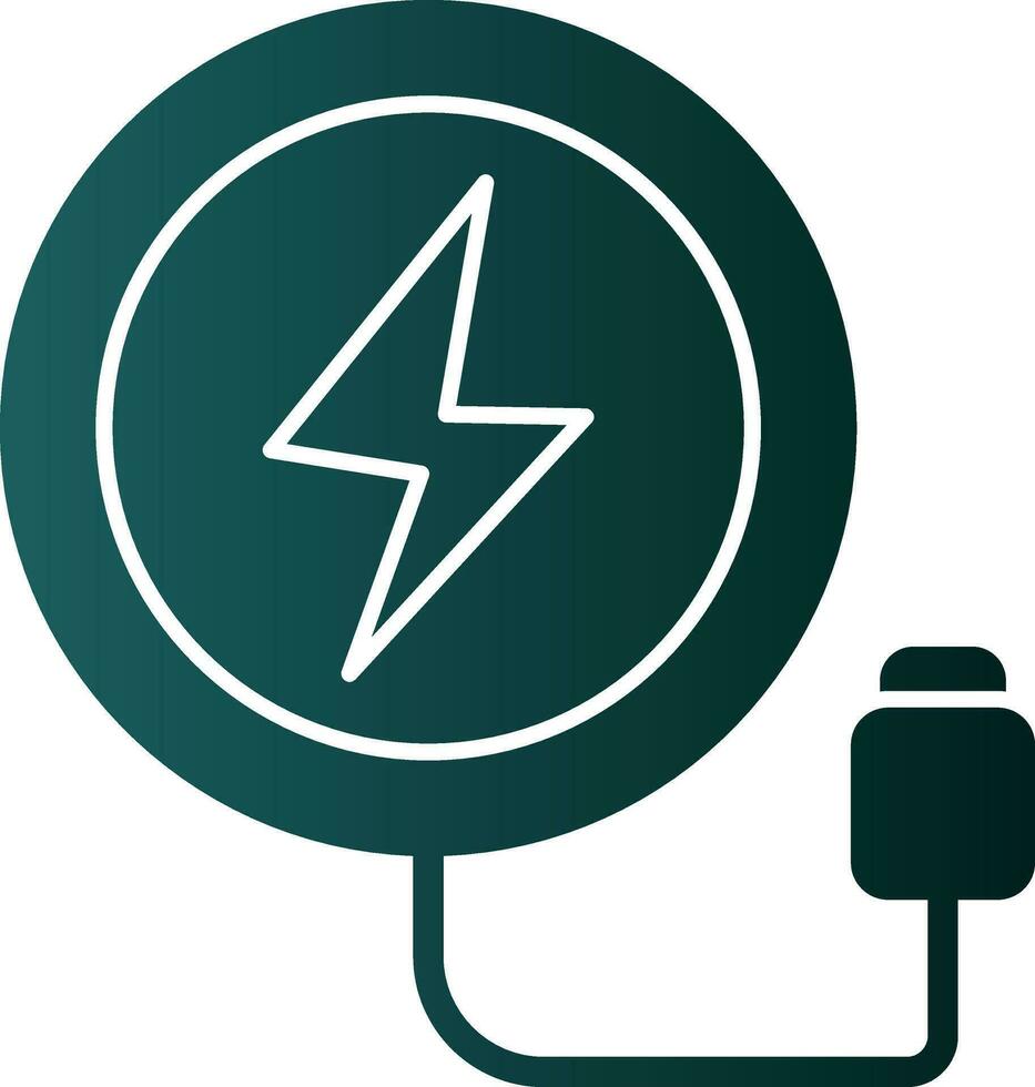 Wireless Charger  Vector Icon Design