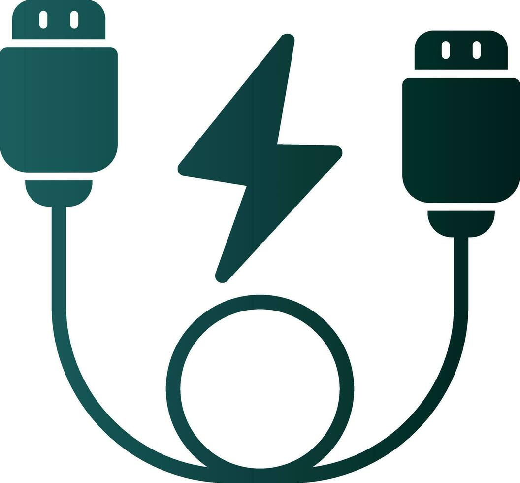 USB Cable  Vector Icon Design