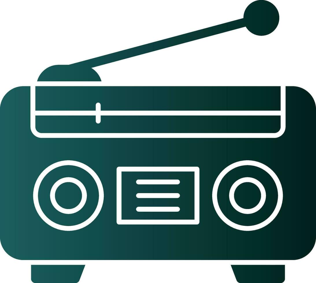 Radio  Vector Icon Design