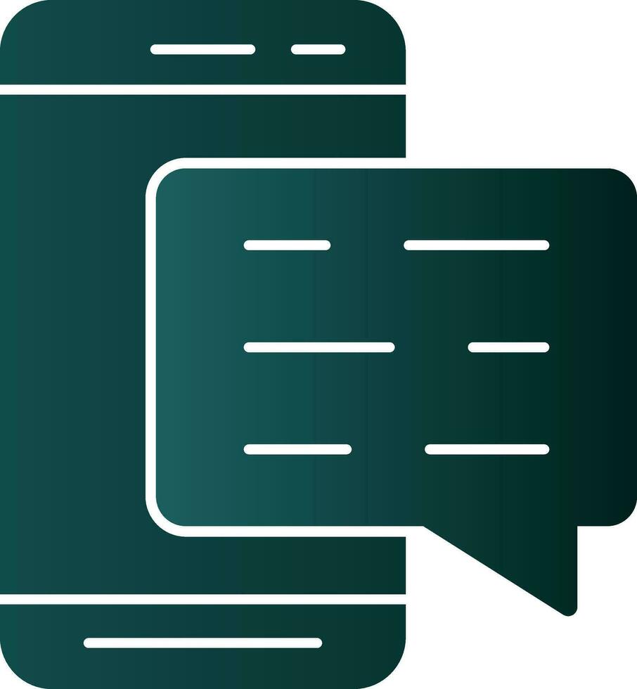 Mobile Chat  Vector Icon Design