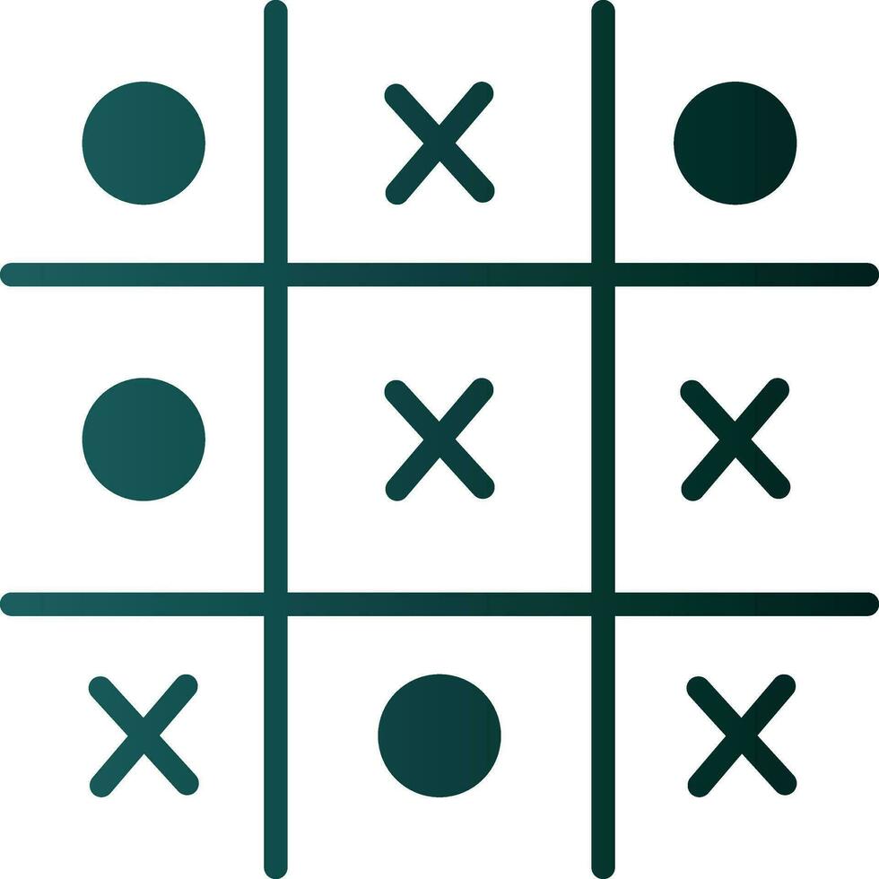 Tic Tac Toe  Vector Icon Design