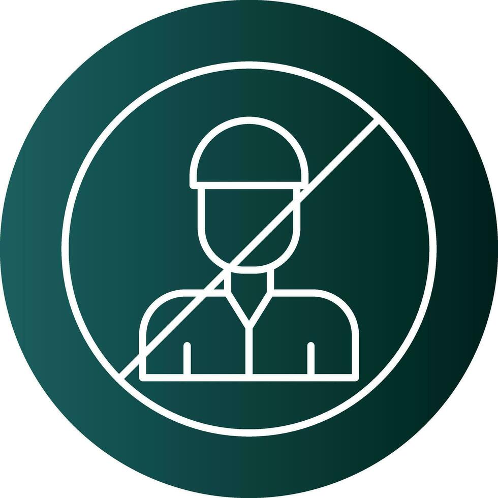 No Child Labor  Vector Icon Design