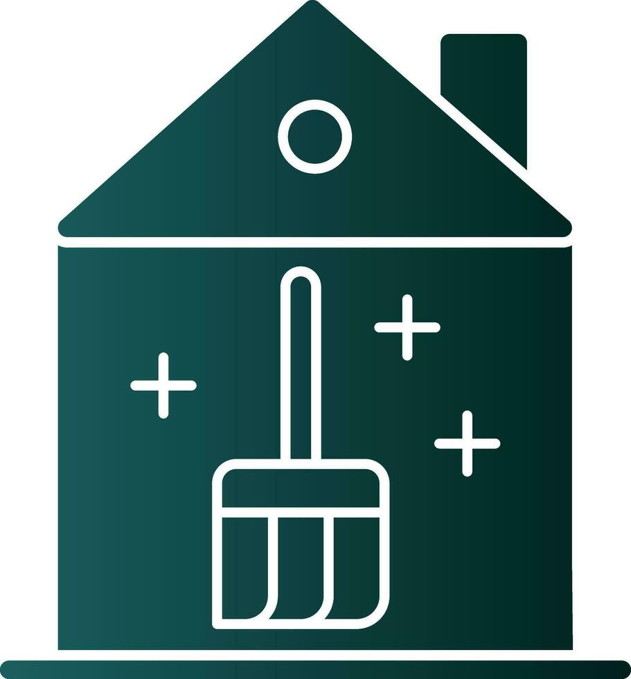 House Cleaning Vector Icon Design