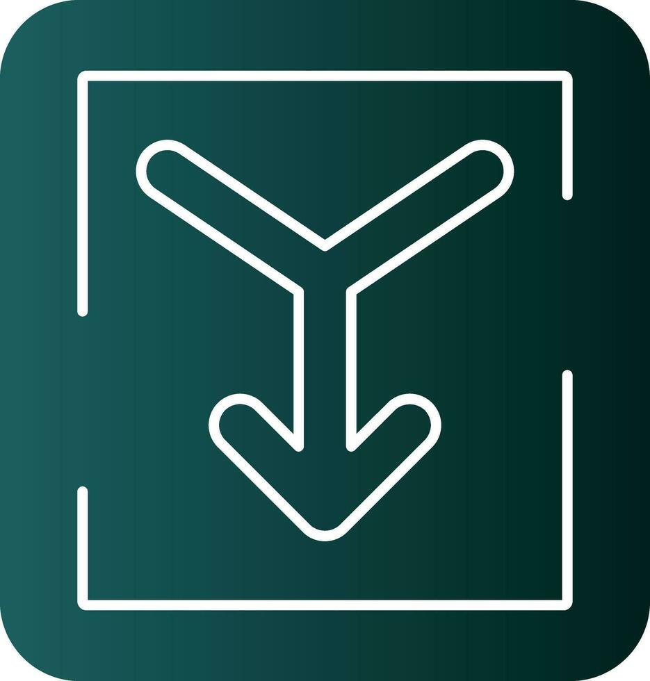 Merge Vector Icon Design