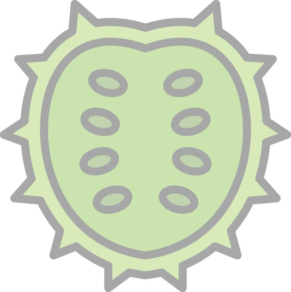 Soursop Vector Icon Design