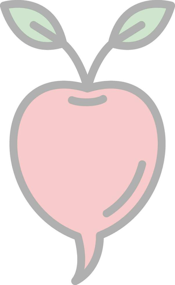 Radish Vector Icon Design