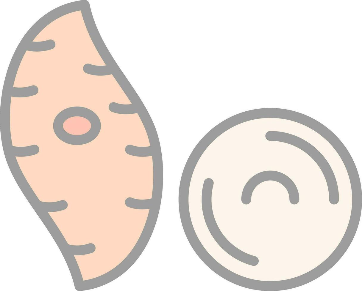 Yam Vector Icon Design
