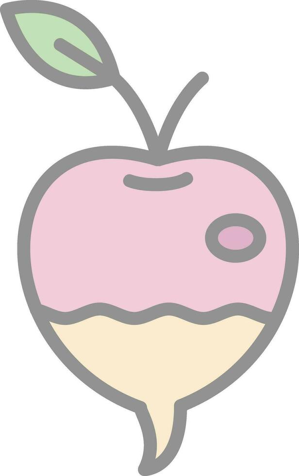 Turnip Vector Icon Design