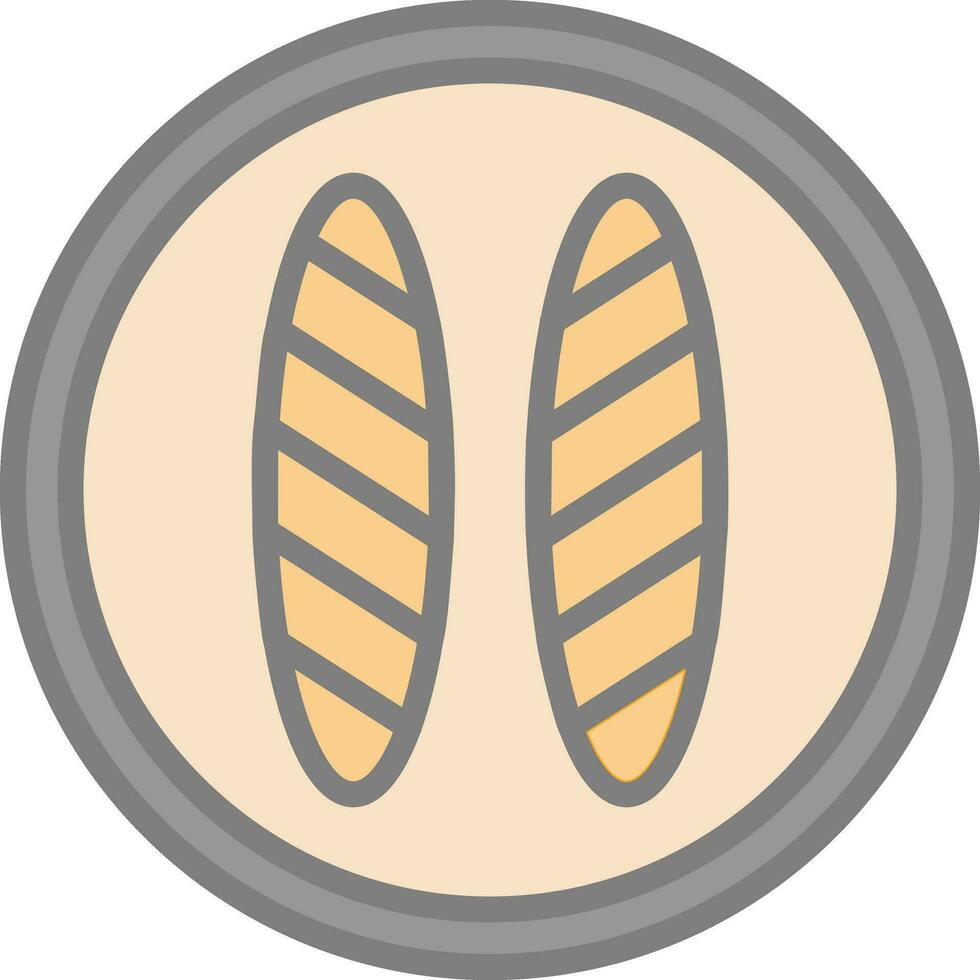 Baguette Vector Icon Design