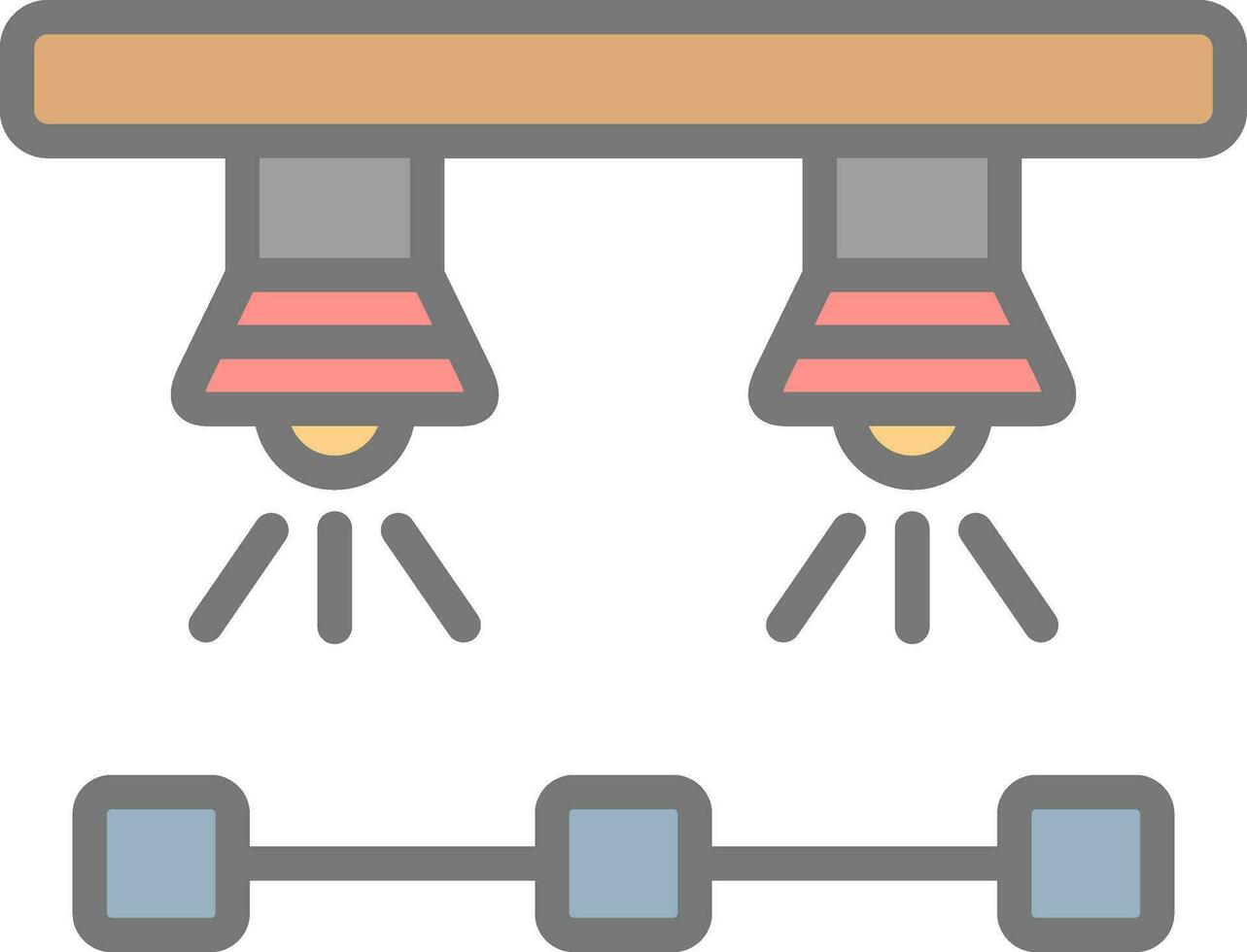 Spotlights  Vector Icon Design