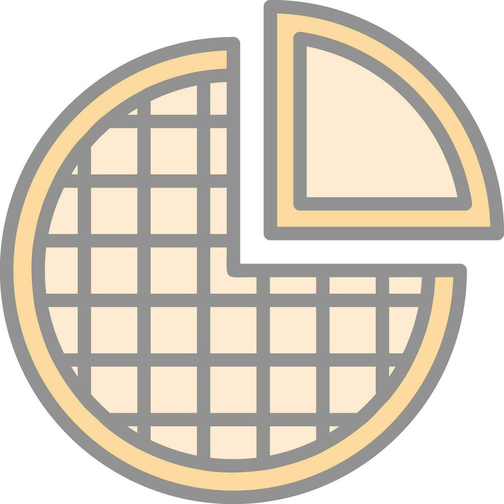 Pie Vector Icon Design