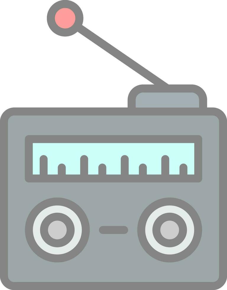 radio vector icono diseño