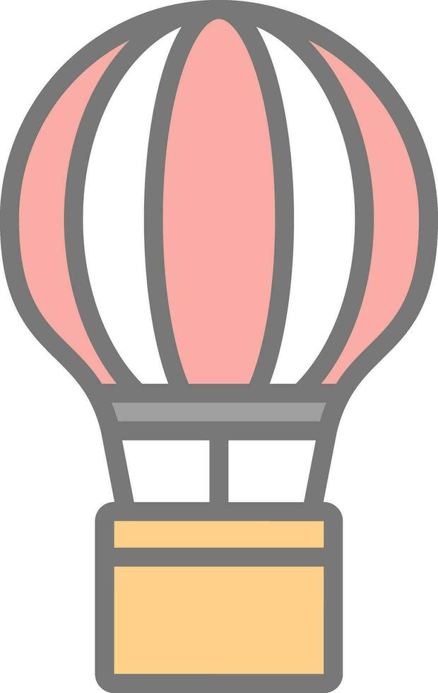 Hot Air Balloon  Vector Icon Design