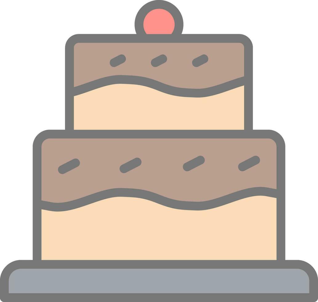 Birthday Cake  Vector Icon Design