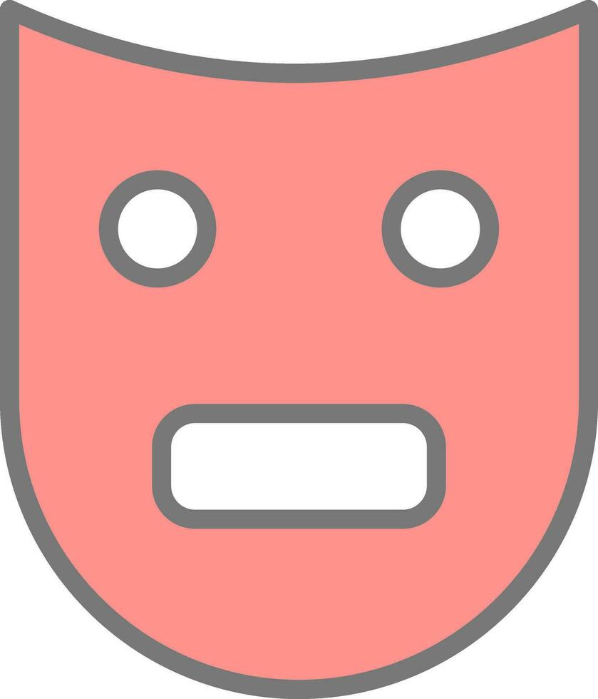 Theatre Mask  Vector Icon Design